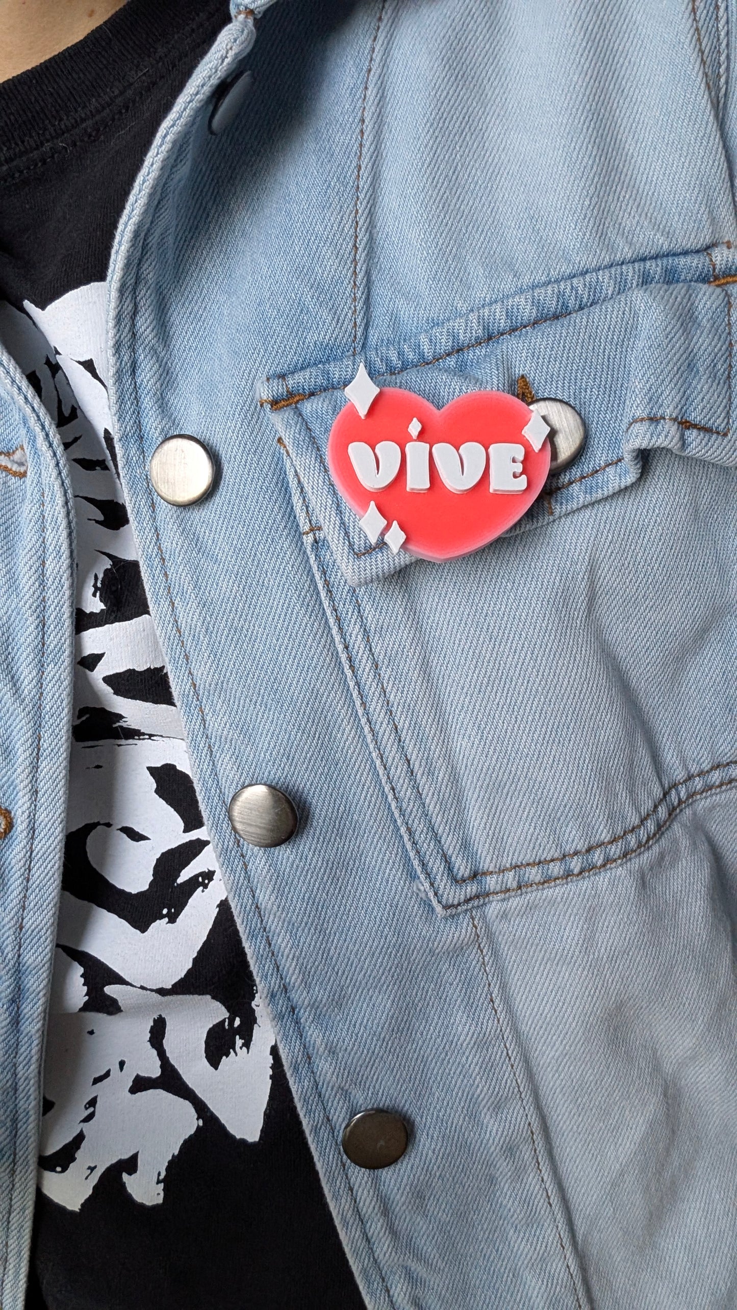 Vive- 3D Printed pin for Charity