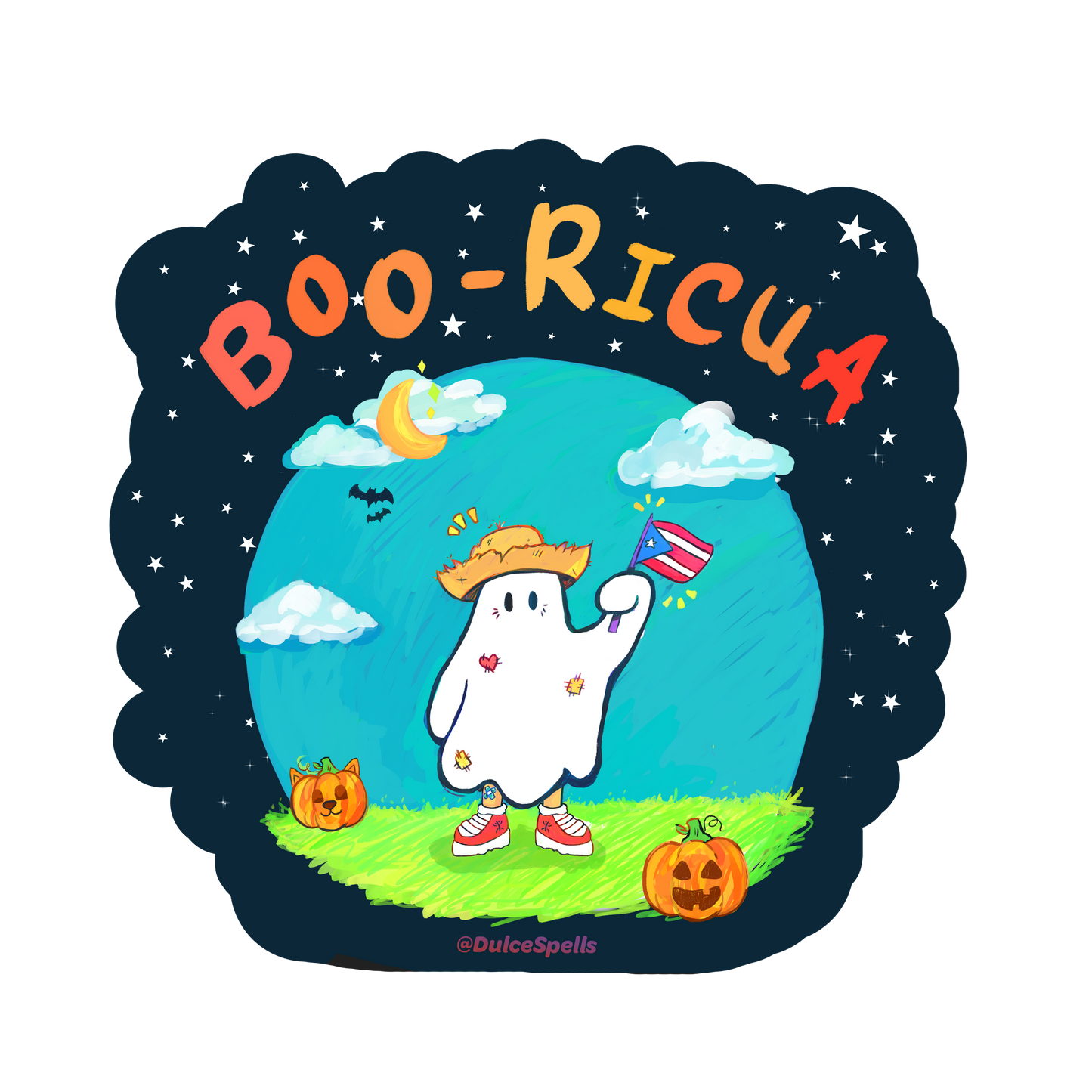 Boo-Ricua Sticker